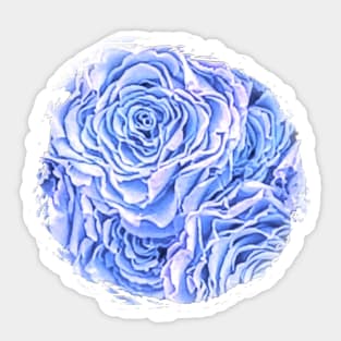 Light Blue Rose Sticker